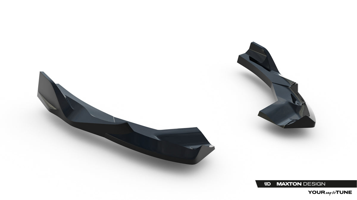 Heck Ansatz Flaps Diffusor V.2 passend für Audi RS3 Sportback 8Y Facelift schwarz Hochglanz – Ansicht 5