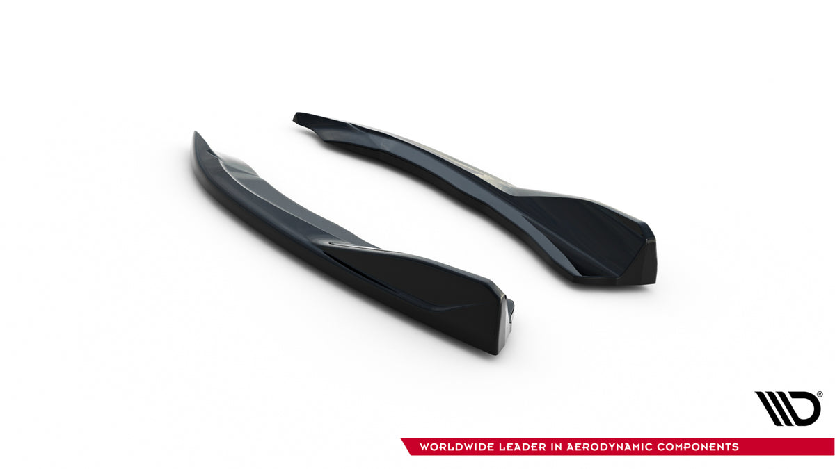 Heck Ansatz Flaps Diffusor V.8 passend für BMW 4er M-Paket G22 / G23 / G22 Facelift / G23 Facelift schwarz Hochglanz – Ansicht 6