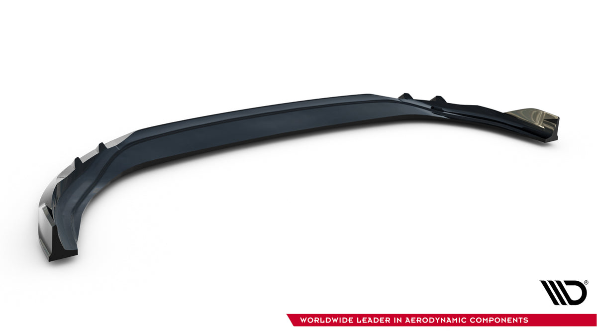Street+ Spoilerlippe Front Ansatz V.1 passend für VW Golf R Variant Mk8 Facelift schwarz Hochglanz – Ansicht 6