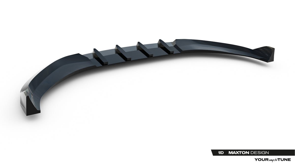 Street+ Spoilerlippe Front Ansatz V.2 passend für Audi A6 S-Line C9 schwarz Hochglanz – Ansicht 9