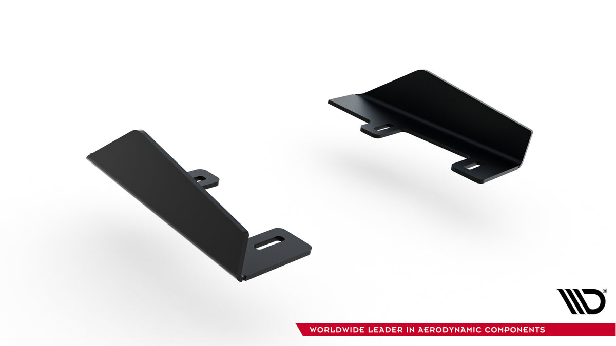 Hintere Seiten Flaps passend für Audi RS3 Limousine 8Y Facelift schwarz Hochglanz – Ansicht 5