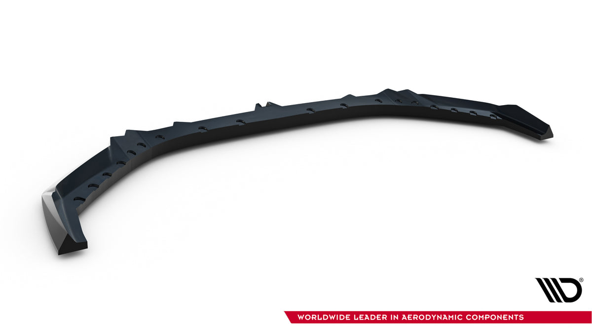 Street+ Spoilerlippe Front Ansatz V.1 passend für BMW M5 Limousine / Touring G90 schwarz Hochglanz – Ansicht 9