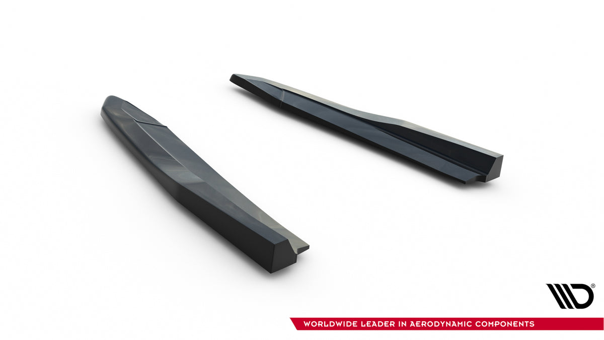 Heck Ansatz Flaps Diffusor V.4 passend für Skoda Octavia RS Liftback / Combi Mk4 Facelift schwarz Hochglanz – Ansicht 6