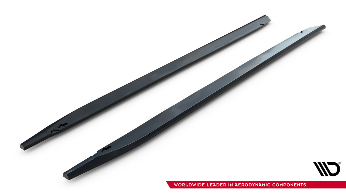 Street+ Seitenschweller Leisten passend für V.1 passend für BMW M135i M Performance F70 schwarz Hochglanz – Ansicht 5