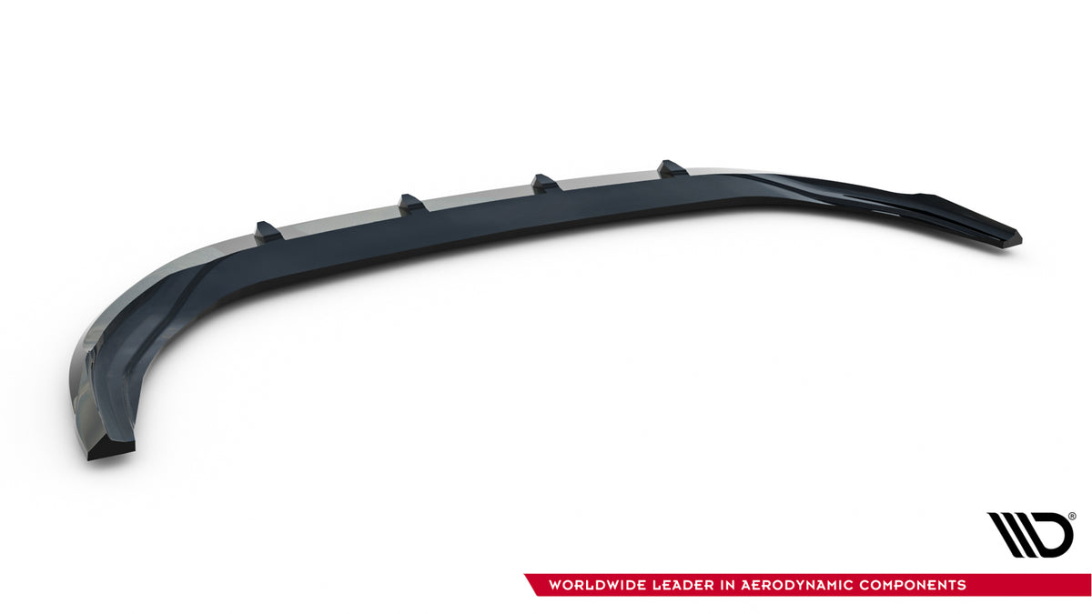 Street+ Spoilerlippe Front Ansatz V.2 passend für VW Golf R Variant Mk8 Facelift schwarz Hochglanz – Ansicht 6