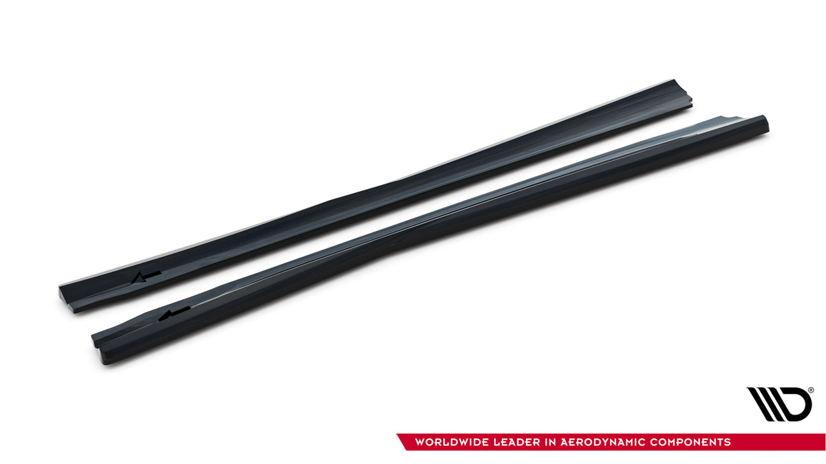 Street+ Seitenschweller Leisten passend für Mercedes-Benz SL 63 AMG R231 schwarz Hochglanz – Ansicht 8