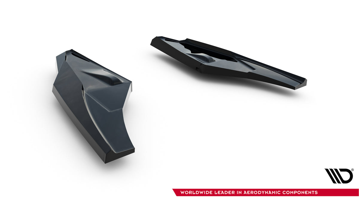 Heck Ansatz Flaps Diffusor V.3 passend für Audi S3 Sportback 8Y Facelift schwarz Hochglanz – Ansicht 5