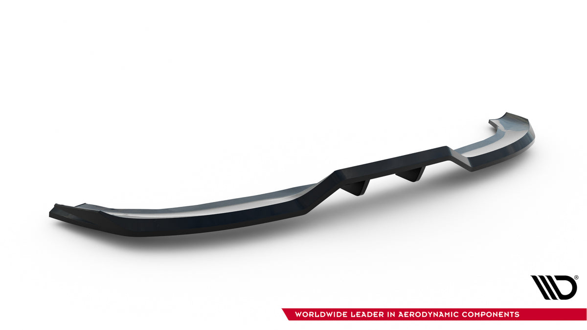Mittlerer Diffusor Heck Ansatz DTM Look passend für Renault Megane E-Tech Electric Mk1 schwarz Hochglanz – Ansicht 6