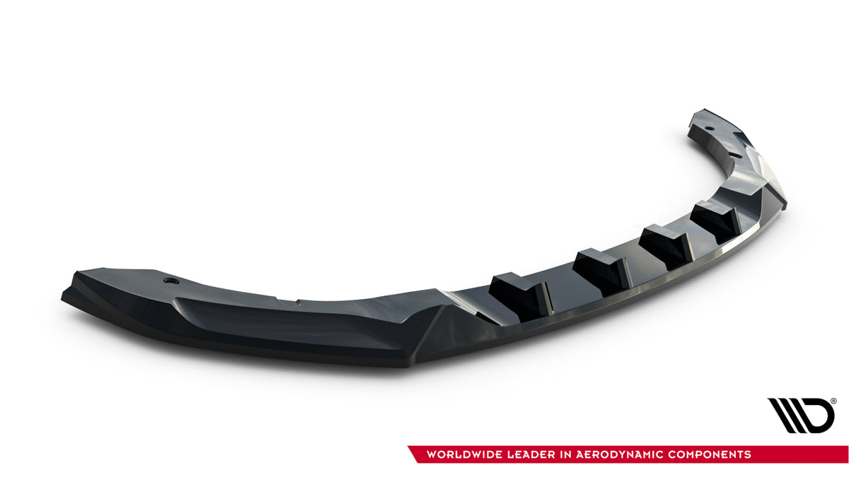 Street+ Spoilerlippe Front Ansatz passend für Renault Megane E-Tech Electric Mk1 schwarz Hochglanz – Ansicht 6