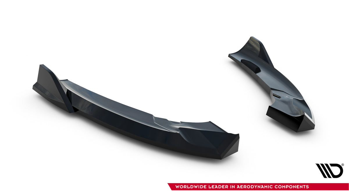 Heck Ansatz Flaps Diffusor passend für Dodge Charger RT Scat Pack Widebody Mk3 Facelift schwarz Hochglanz – Ansicht 6