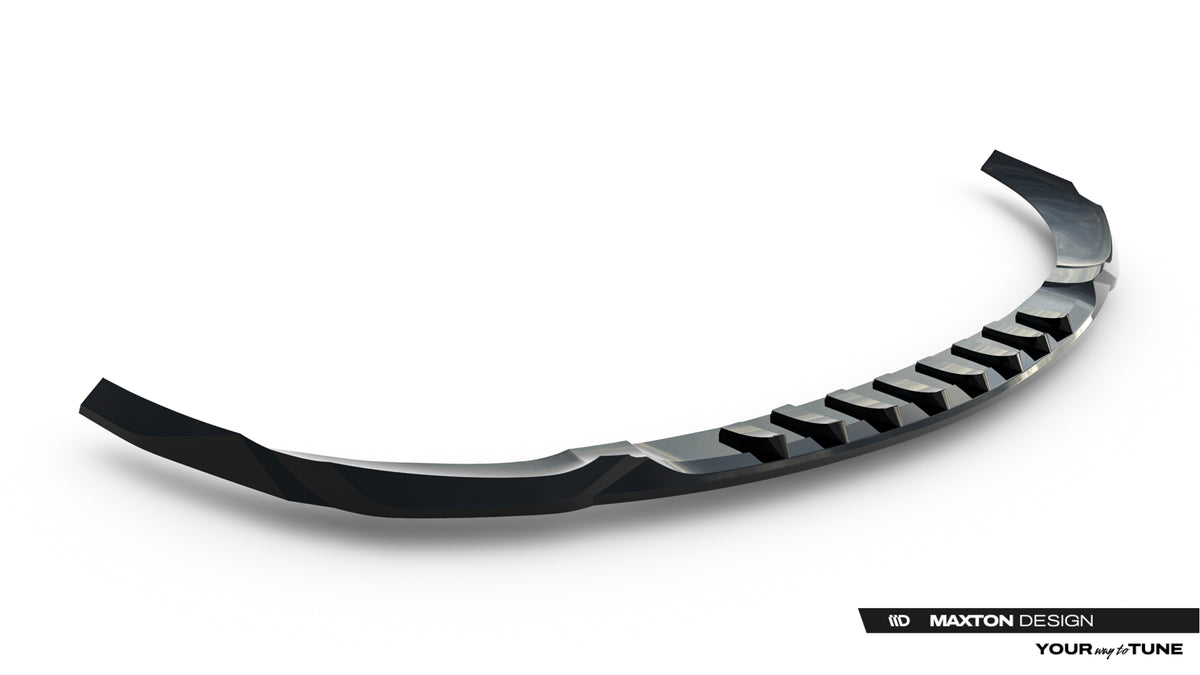 Street+ Spoilerlippe Front Ansatz V.1 passend für Mercedes-AMG C63 Limousine / Kombi W206 / S206 schwarz Hochglanz – Ansicht 6