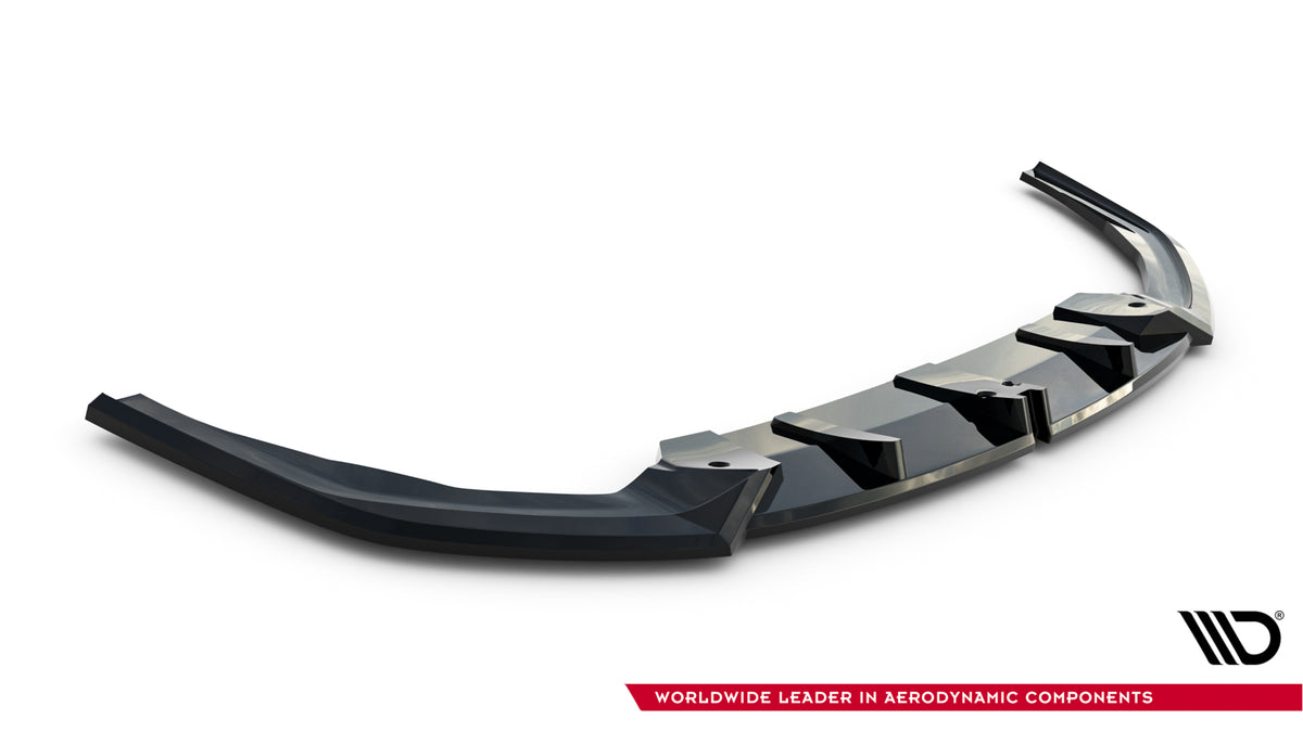 Street+ Spoilerlippe Front Ansatz V.1 passend für BMW M135i M Performance F70 schwarz Hochglanz – Ansicht 8