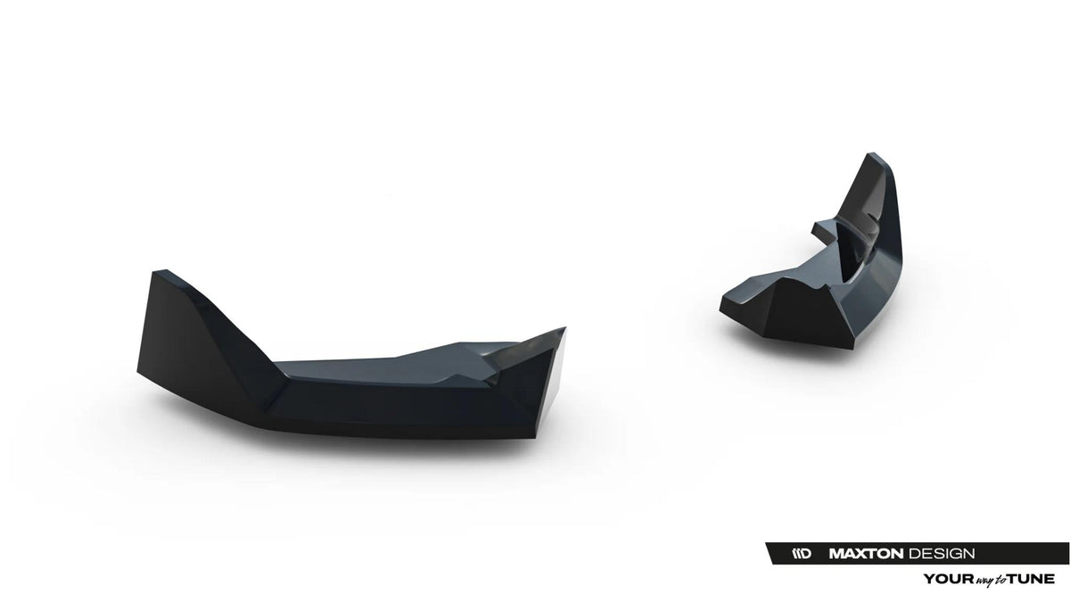 Heck Ansatz Flaps Diffusor V.4 passend für Toyota GR Yaris Mk4 Facelift schwarz Hochglanz – Ansicht 4