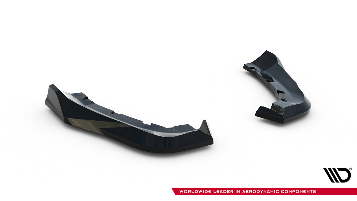 Heck Ansatz Flaps Diffusor V.2 passend für Alfa Romeo Stelvio Mk1 schwarz Hochglanz – Ansicht 4