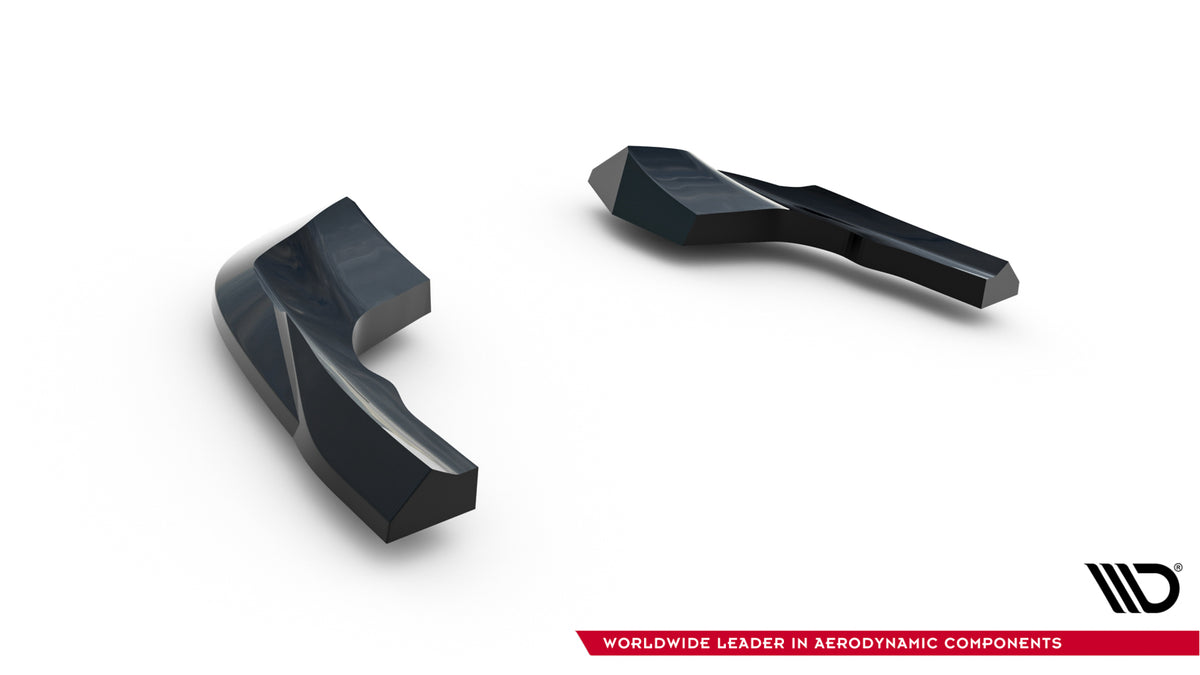 Heck Ansatz Flaps Diffusor V.8 passend für VW Golf R Hatchback Mk8 / Mk8 Facelift schwarz Hochglanz – Ansicht 5