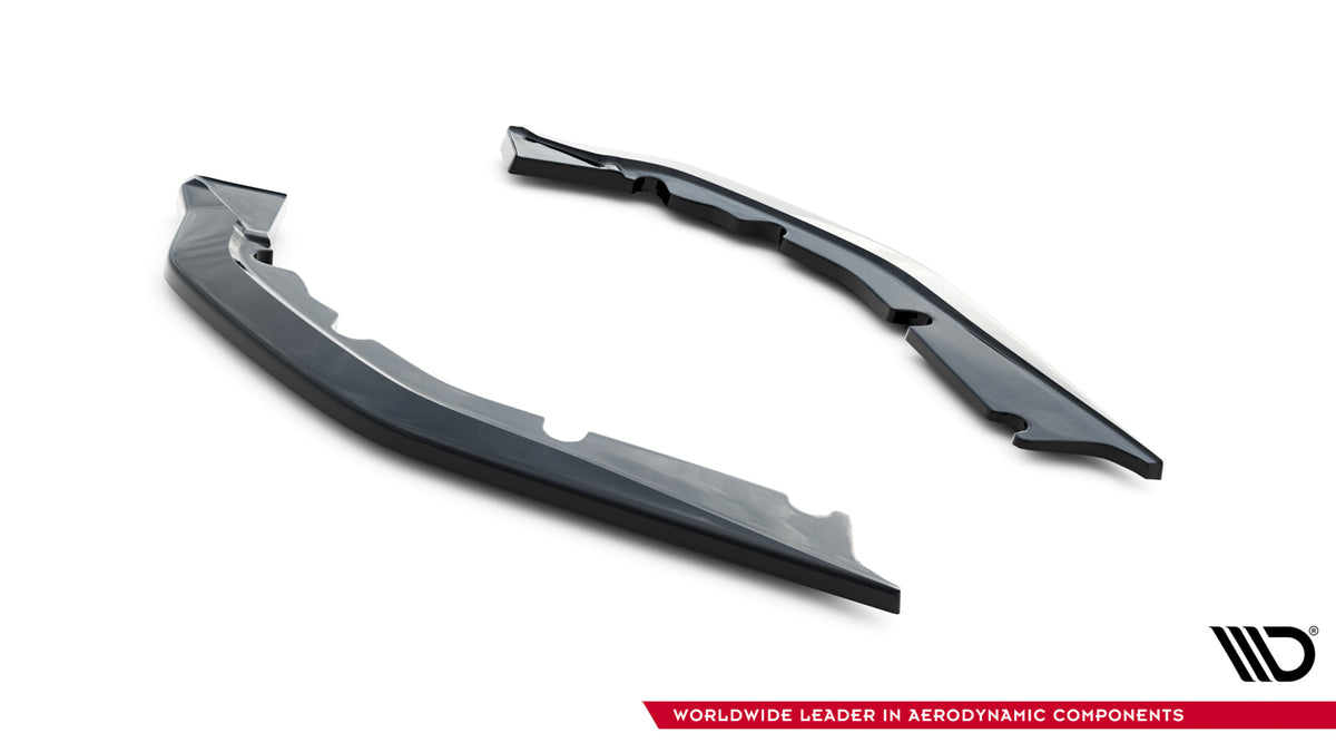 Heck Ansatz Flaps Diffusor V.2 passend für BMW M4 G82 / G82 Facelift schwarz Hochglanz – Ansicht 4