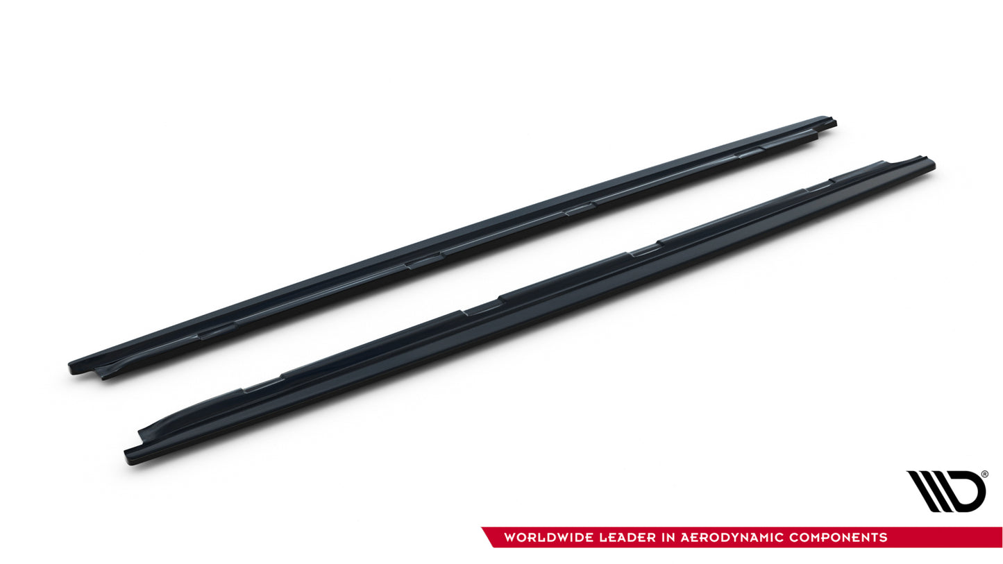 Street+ Seitenschweller Leisten passend für Skoda Octavia RS Hatchback / Combi Mk3 / Mk3 Facelift schwarz Hochglanz – Ansicht 5