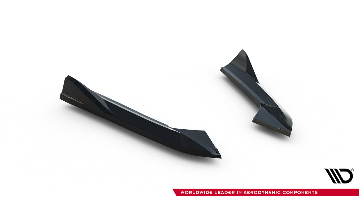 Heck Ansatz Flaps Diffusor passend für Audi A3 Limousine 8V schwarz Hochglanz – Ansicht 5