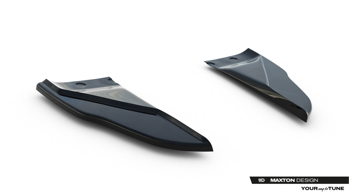 Heck Ansatz Flaps Diffusor V.2 passend für Tesla Model S Mk1 schwarz Hochglanz – Ansicht 4