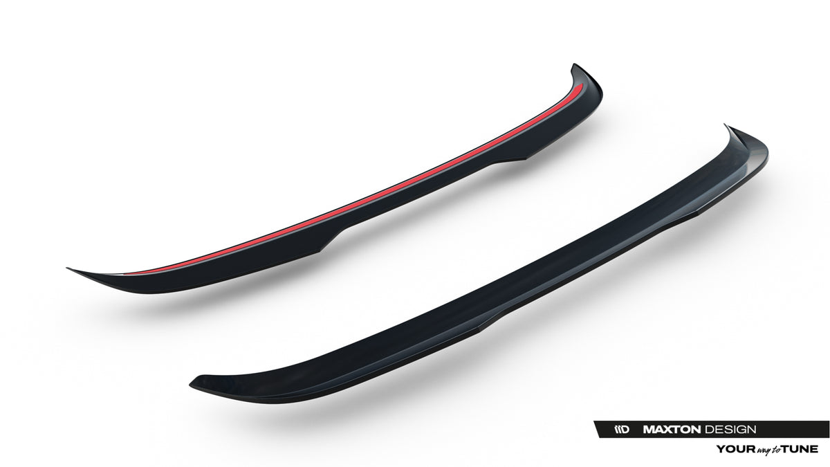 Heckspoiler Lippe Opel Corsa F Facelift (Mk6 Facelift) schwarz Hochglanz – Ansicht 4