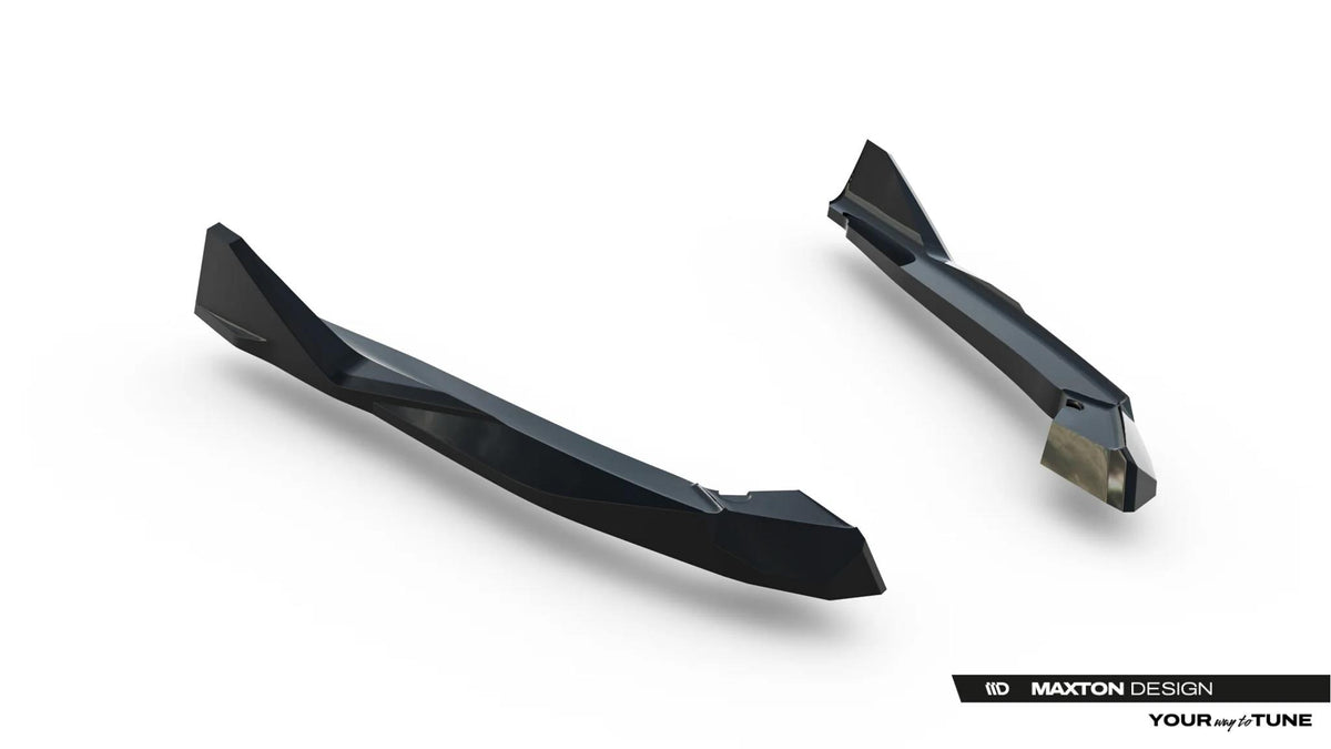 Heck Ansatz Flaps Diffusor V.2 passend für BMW M5 F90  schwarz Hochglanz – Ansicht 4