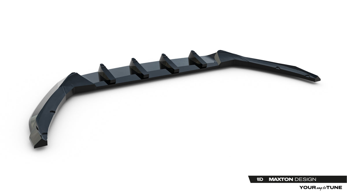 Street+ Spoilerlippe Front Ansatz passend für Skoda Octavia Liftback / Combi Mk4 Facelift schwarz Hochglanz – Ansicht 7