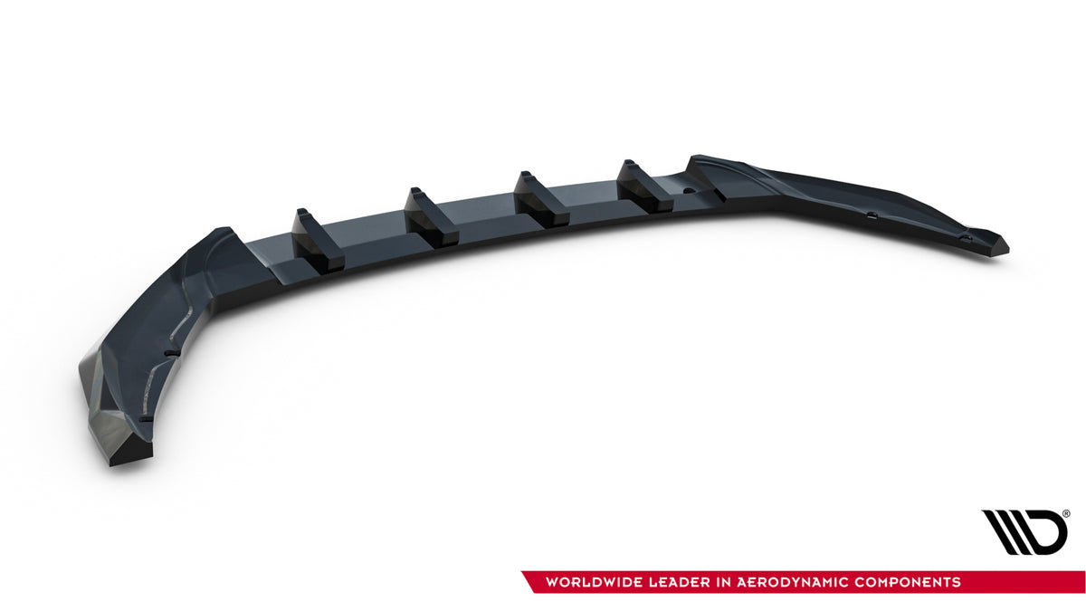 Street+ Spoilerlippe Front Ansatz passend für Skoda Octavia Sportline Liftback / Combi Mk4 Facelift schwarz Hochglanz – Ansicht 6