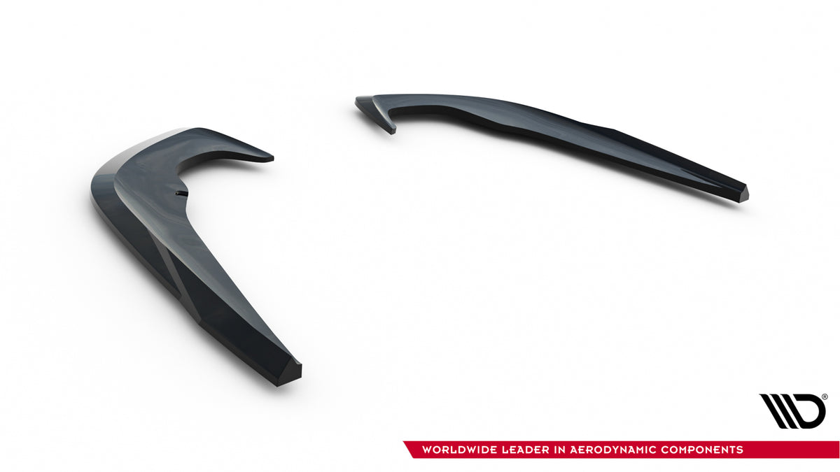 Heck Ansatz Flaps Diffusor passend für Skoda Octavia Liftback / Combi Mk4 Facelift schwarz Hochglanz – Ansicht 5