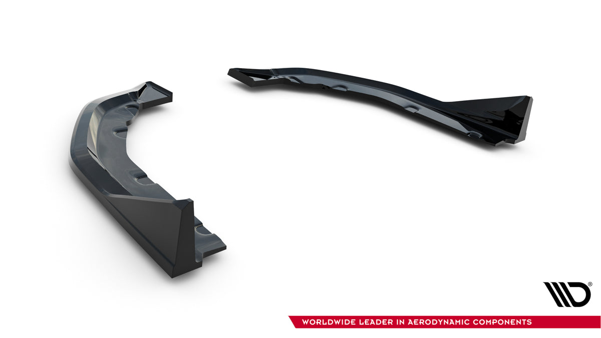 Heck Ansatz Flaps Diffusor V.5 passend für BMW M3 Limousine / Touring G80 / G81 schwarz Hochglanz – Ansicht 8