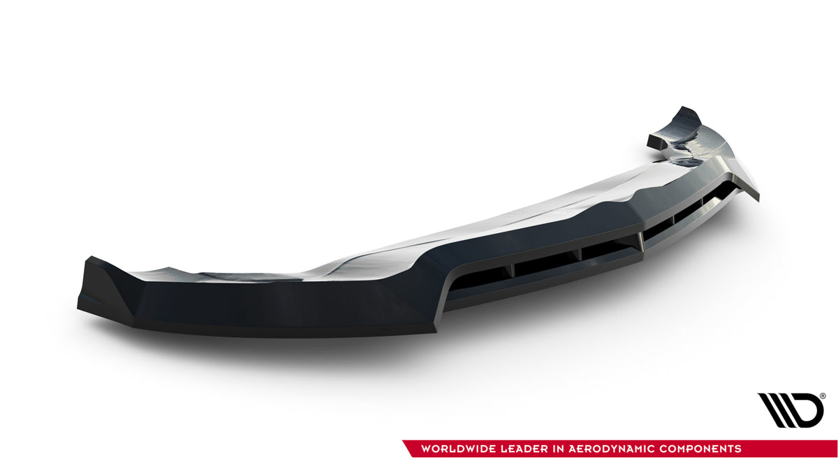 Street+ Spoilerlippe Front Ansatz V.3 passend für Alfa Romeo Stelvio Mk1 schwarz Hochglanz – Ansicht 4