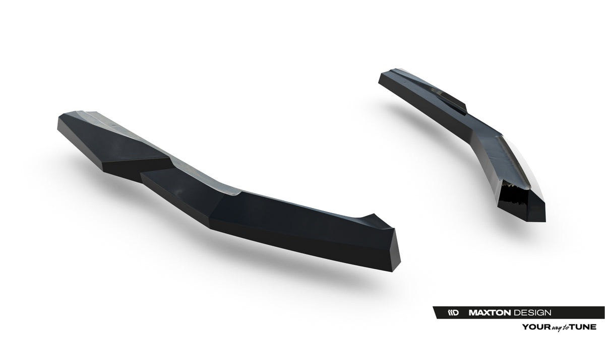 Heck Ansatz Flaps Diffusor passend für Lexus IS 500 Mk3 Facelift 2 (XE30) schwarz Hochglanz – Ansicht 5
