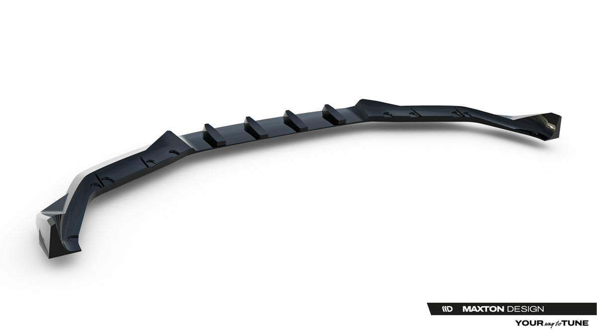 Street+ Spoilerlippe Front Ansatz V.3 passend für BMW M5 F90 schwarz Hochglanz – Ansicht 7