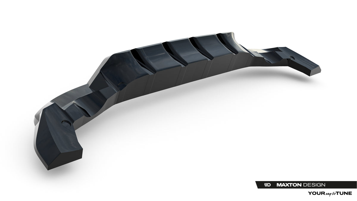 Street+ Mittlerer Diffusor RACE passend für Mercedes-AMG GLA 35 H247 Facelift schwarz Hochglanz – Ansicht 9