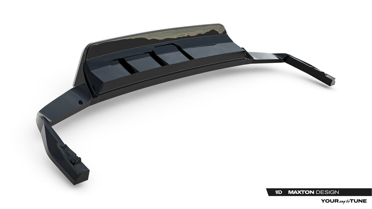 Street+ Mittlerer Diffusor RACE passend für VW Touareg R-Line Mk3 Facelift schwarz Hochglanz – Ansicht 10