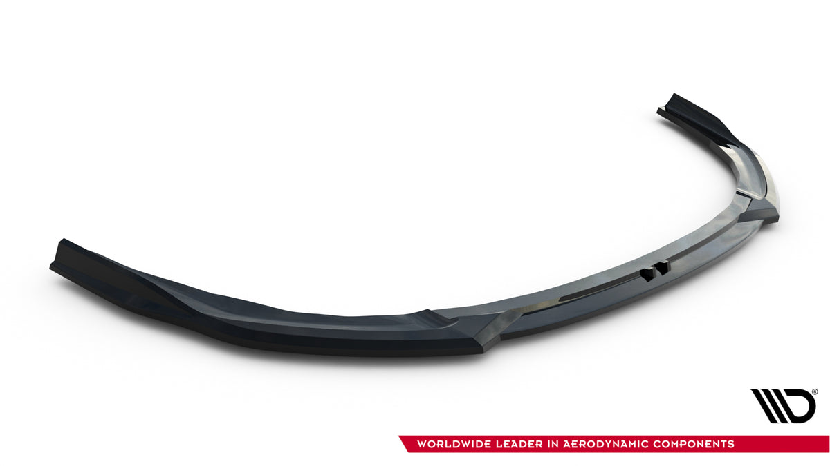 Street+ Spoilerlippe Front Ansatz V.3 passend für BMW M135i M Performance F70 schwarz Hochglanz – Ansicht 4