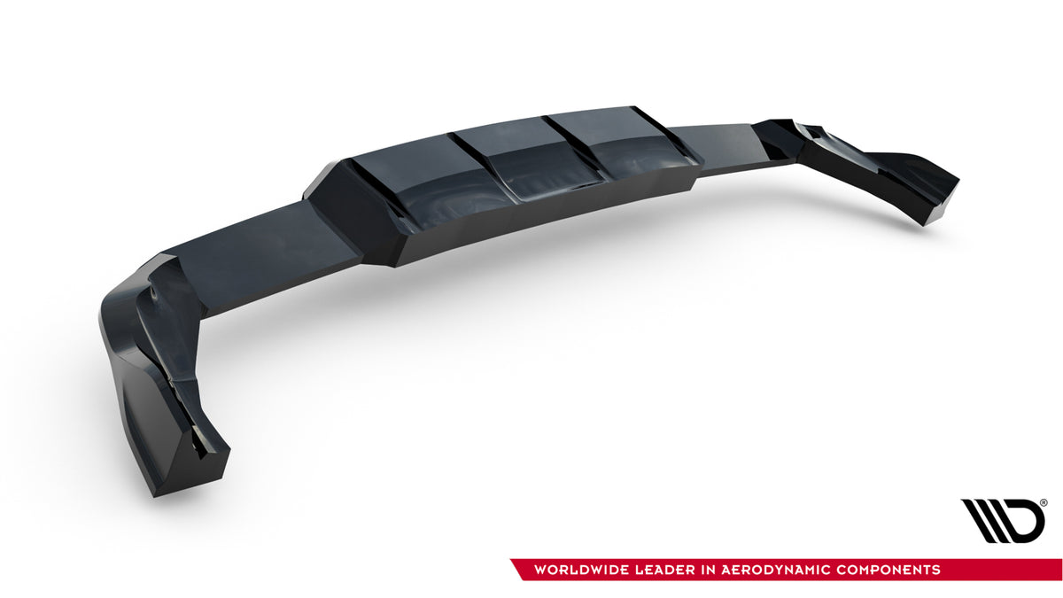 Street+ Mittlerer Diffusor RACE passend für V.1 VW Golf R Hatchback Mk8 / Mk8 Facelift schwarz Hochglanz – Ansicht 9