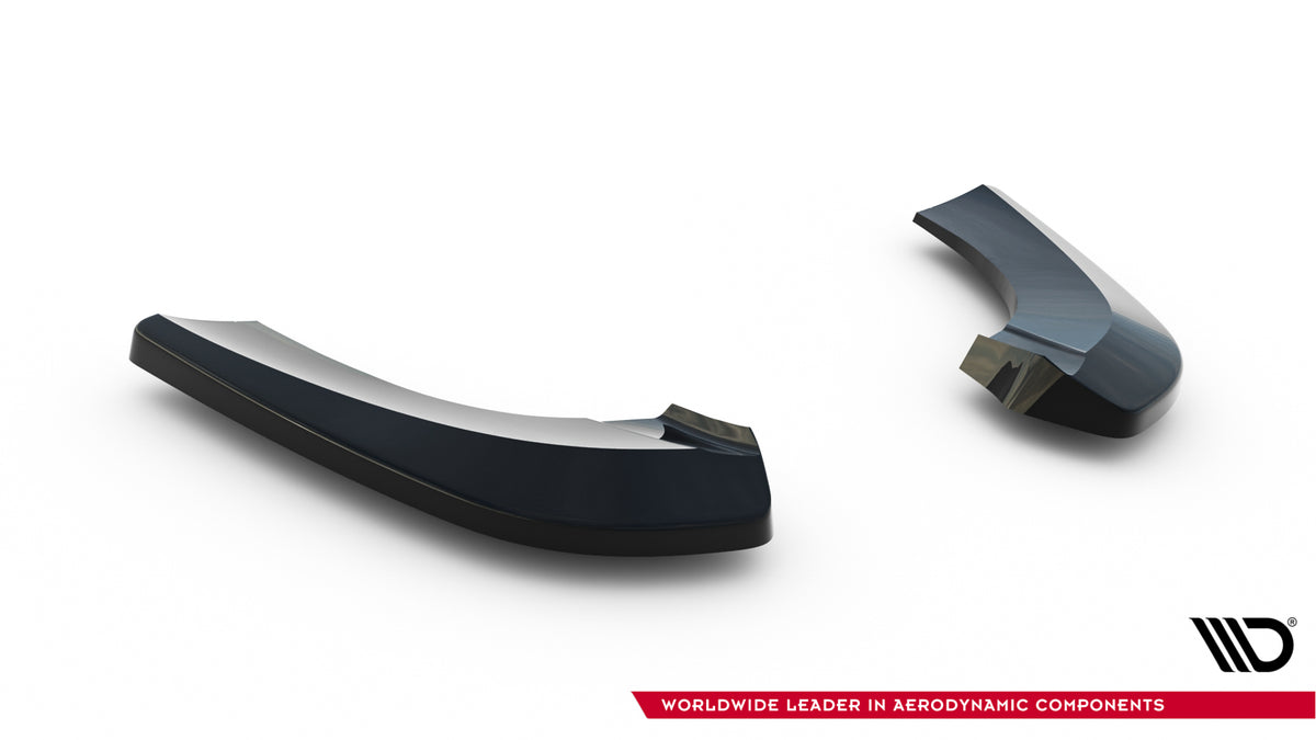 Heck Ansatz Flaps Diffusor passend für Mercedes-Benz B W246 schwarz Hochglanz – Ansicht 5