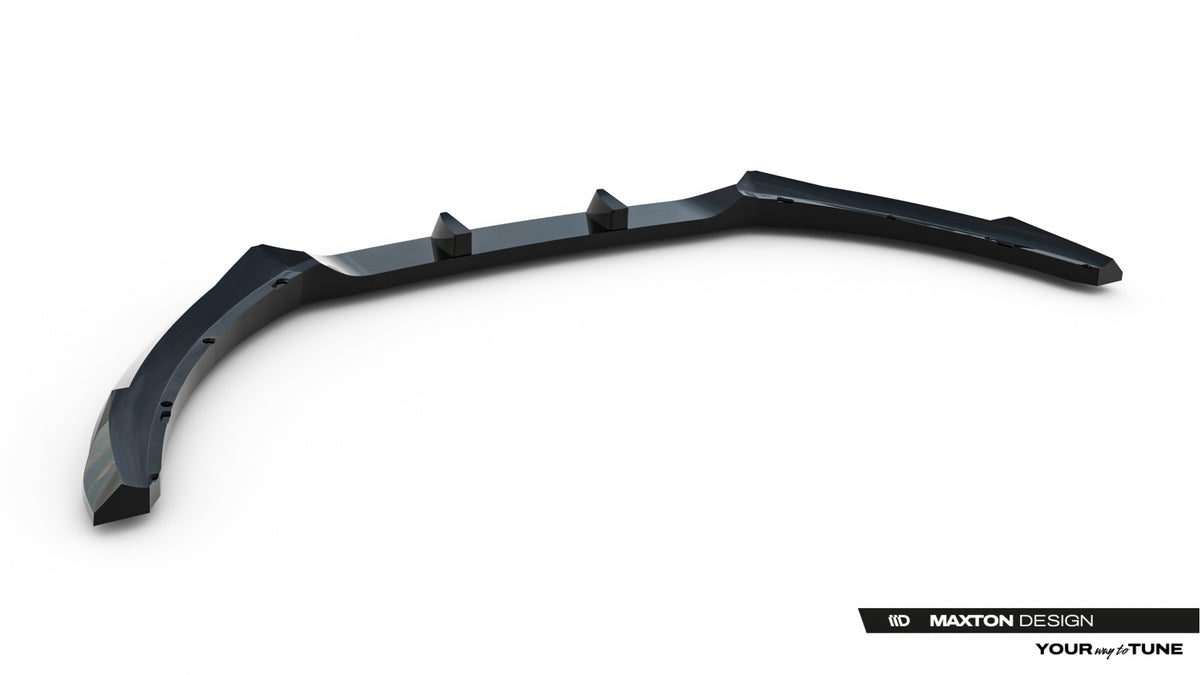 Street+ Spoilerlippe Front Ansatz passend für Ford S-Max ST-Line Mk2 Facelift schwarz Hochglanz – Ansicht 8