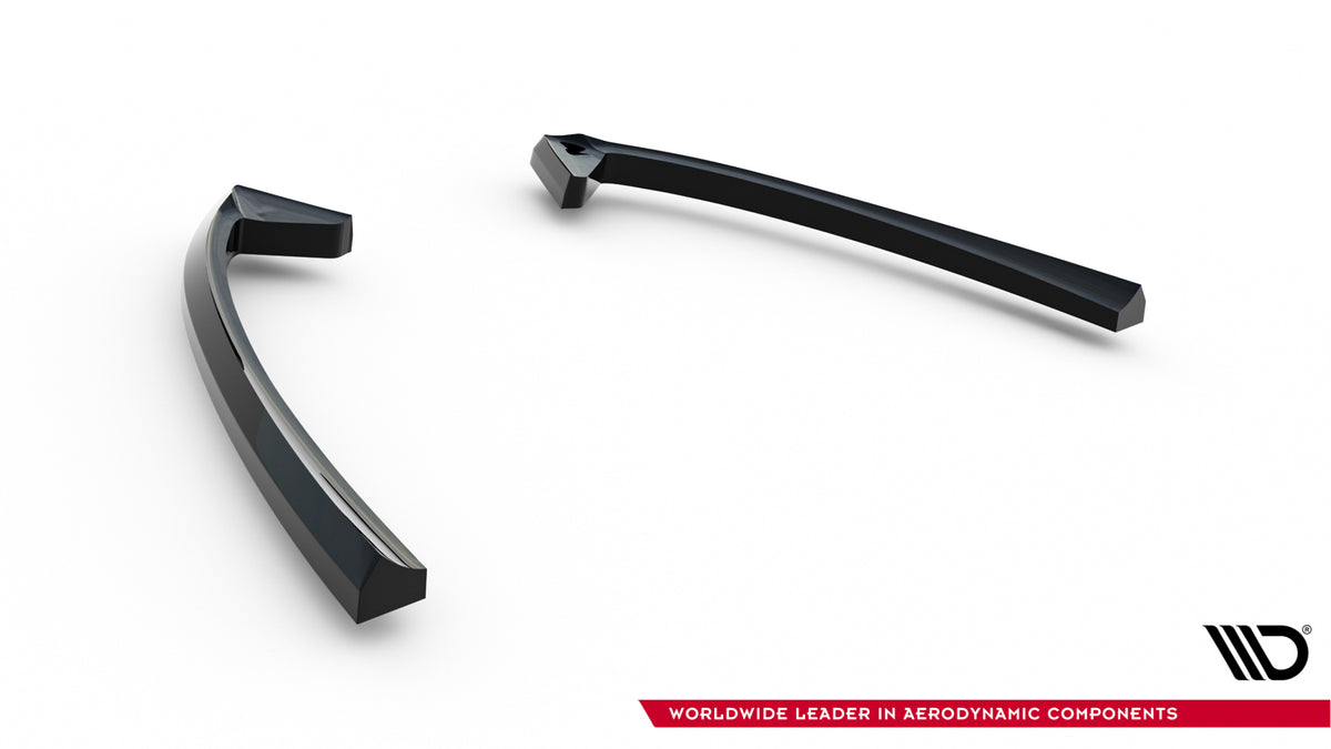 Heck Ansatz Flaps Diffusor passend für Ford Mondeo ST-Line Limousine Mk4 Facelift schwarz Hochglanz – Ansicht 5