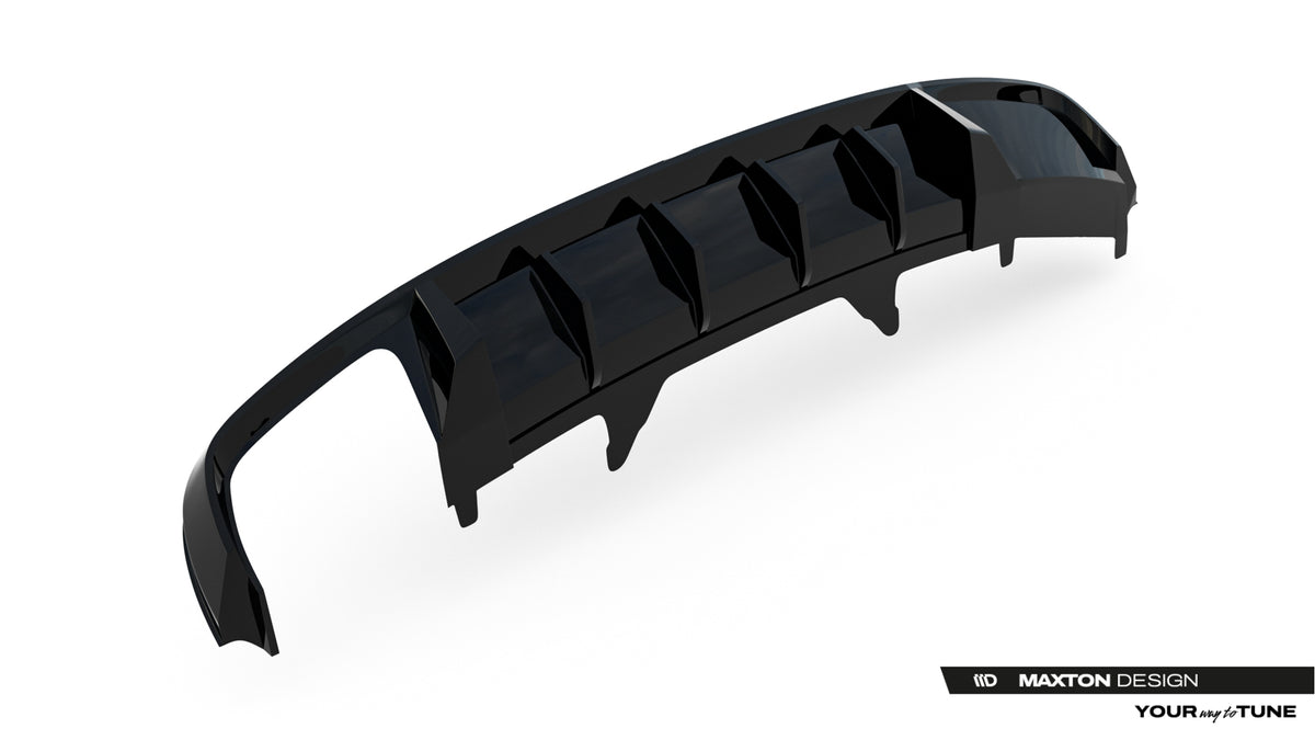 Diffusor Heck Ansatz V.2 passend für Audi A4 S-Line Limousine / Avant B9 – Ansicht 8