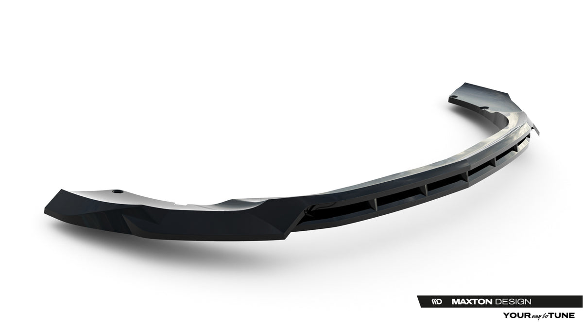 Street+ Spoilerlippe Front Ansatz V.1 passend für Mercedes-AMG GLA 35 H247 Facelift schwarz Hochglanz – Ansicht 7