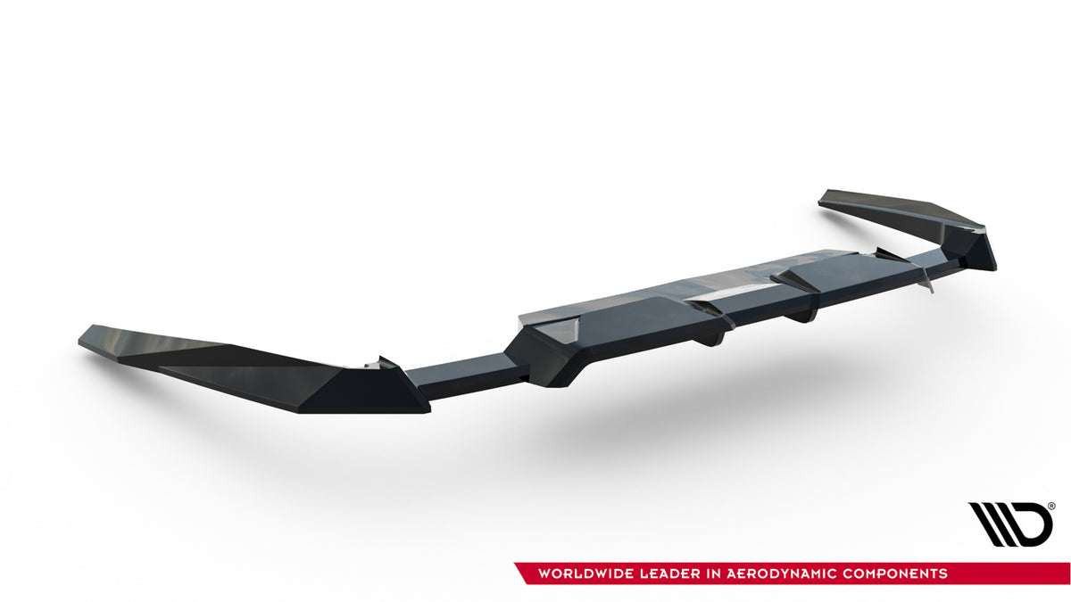 Street+ Mittlerer Diffusor RACE passend für BMW M5 Limousine / Touring G90 schwarz Hochglanz – Ansicht 9