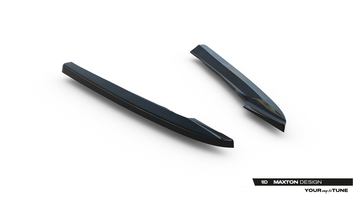Heck Ansatz Flaps Diffusor passend für Audi A4 B8 Facelift schwarz Hochglanz – Ansicht 5