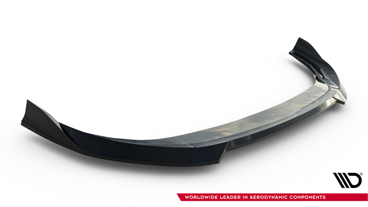 Street+ Spoilerlippe Front Ansatz V.4 passend für VW Golf R Variant Mk8 Facelift schwarz Hochglanz – Ansicht 6