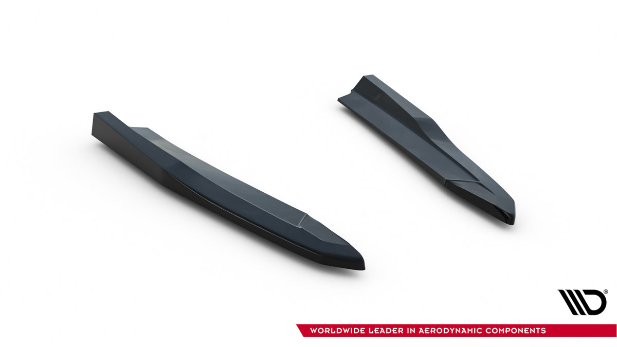 Heck Ansatz Flaps Diffusor V.4 passend für Skoda Octavia RS Liftback / Combi Mk4 Facelift schwarz Hochglanz – Ansicht 5