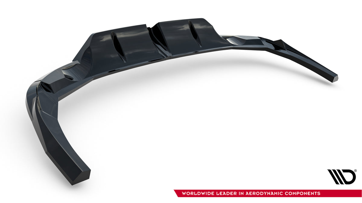 Street+ Mittlerer Diffusor RACE passend für V.1 Audi RS3 Limousine 8Y Facelift schwarz Hochglanz – Ansicht 4