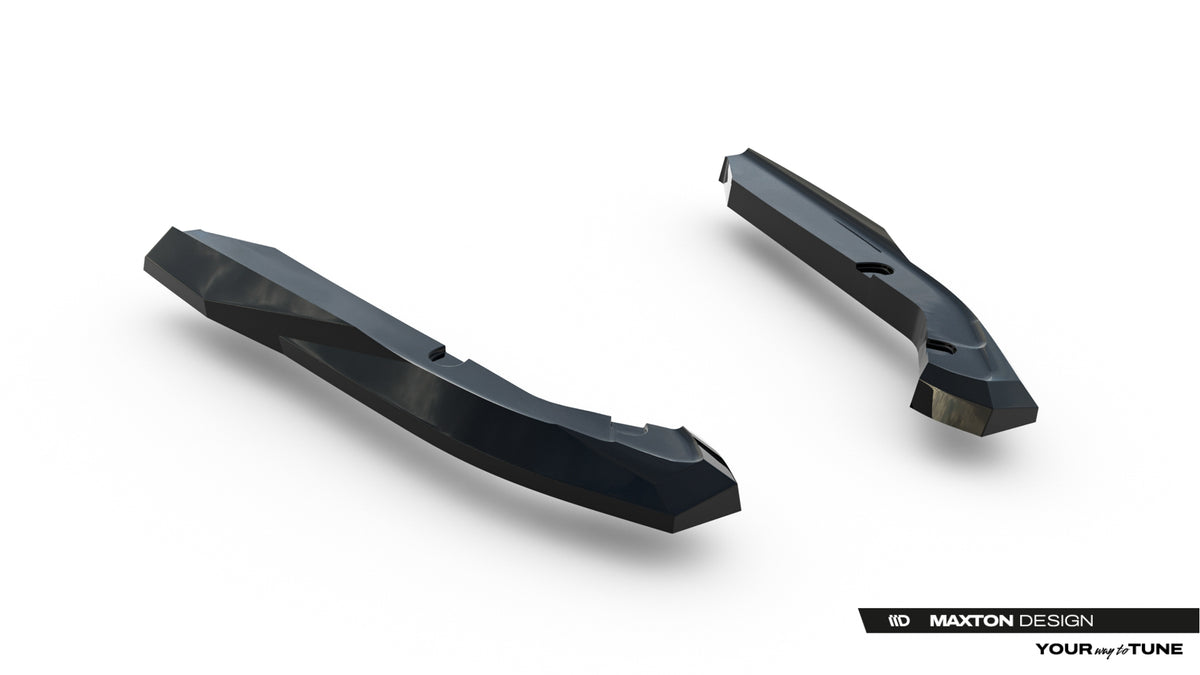 Heck Ansatz Flaps Diffusor passend für Subaru WRX STI Mk2 schwarz Hochglanz – Ansicht 4