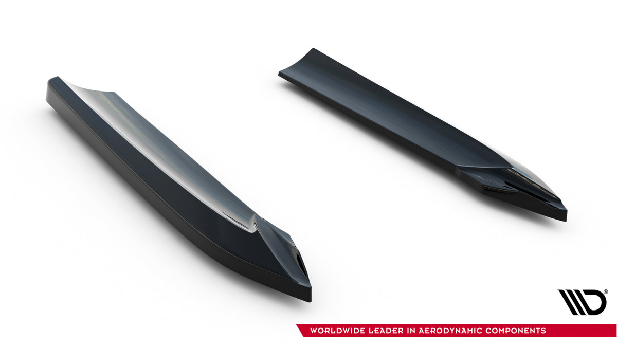 Heck Ansatz Flaps Diffusor passend für Audi A7 S-Line / S7 C7 schwarz Hochglanz – Ansicht 4