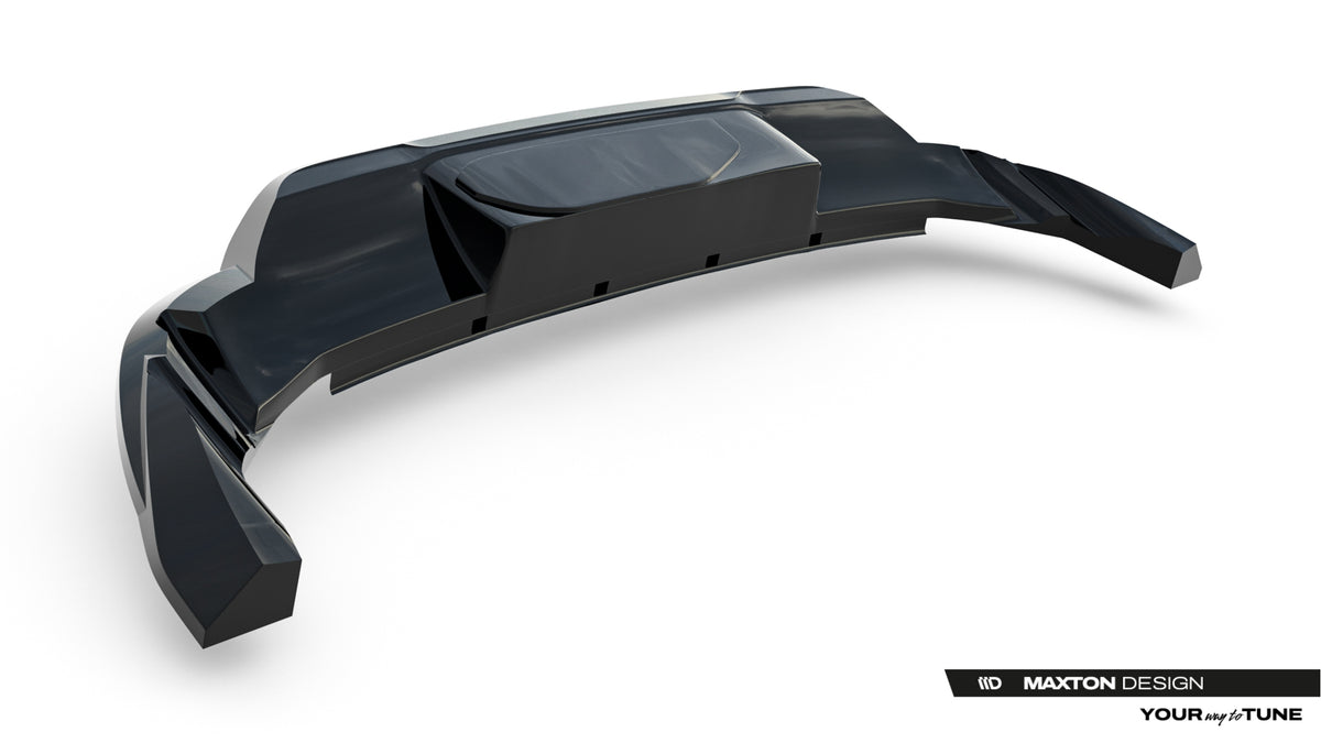 Street+ Mittlerer Diffusor RACE passend für Porsche Macan EV Mk1 schwarz Hochglanz – Ansicht 8