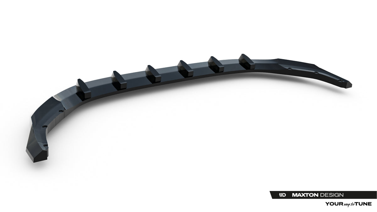 Street+ Spoilerlippe Front Ansatz V.2 passend für Skoda Kodiaq Sportline Mk2 schwarz Hochglanz – Ansicht 7